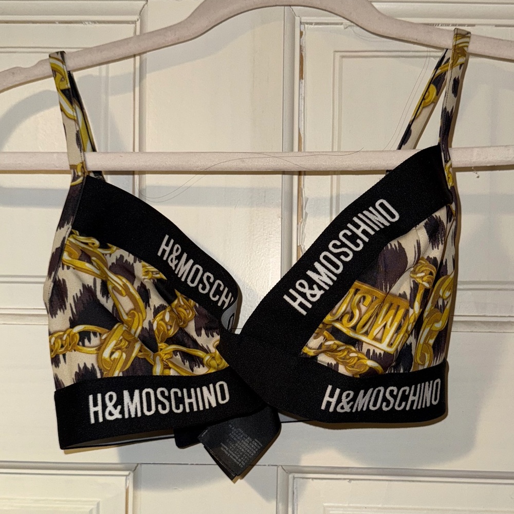 H&Moschino Soft-cup Microfiber Bra Bralette sz 4